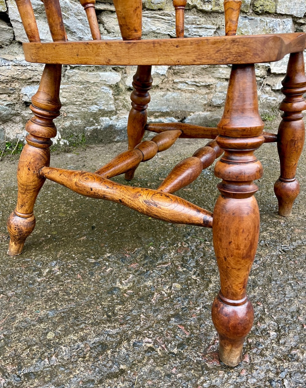 Antique Elm Captains Chair View IX