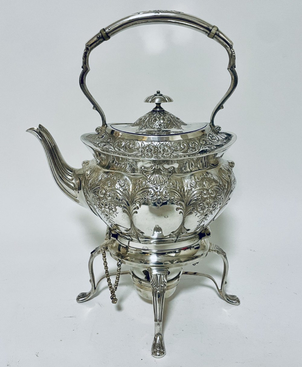 Antique Silver Spirit Kettle