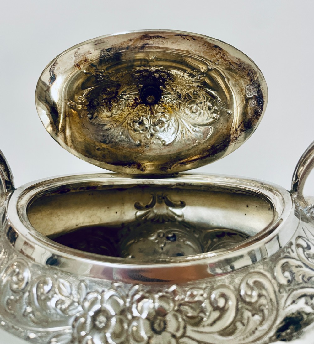 Antique Silver Spirit Kettle View XII
