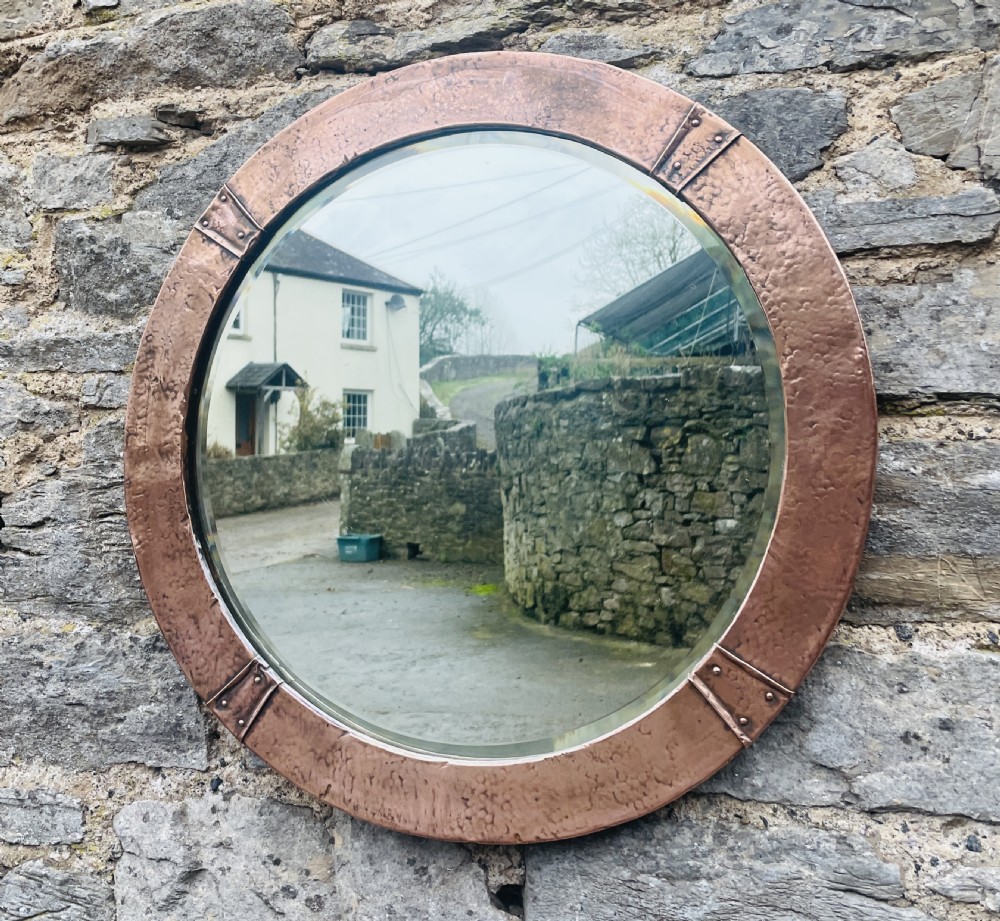 Arts and Crafts Copper Mirror View IV