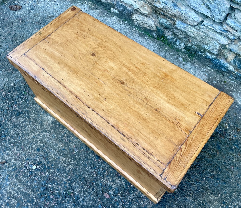 Antique Pine Blanket Box View III