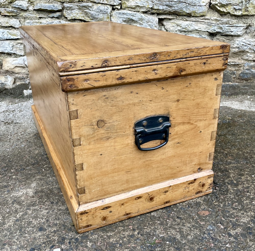Antique Pine Blanket Box View XI