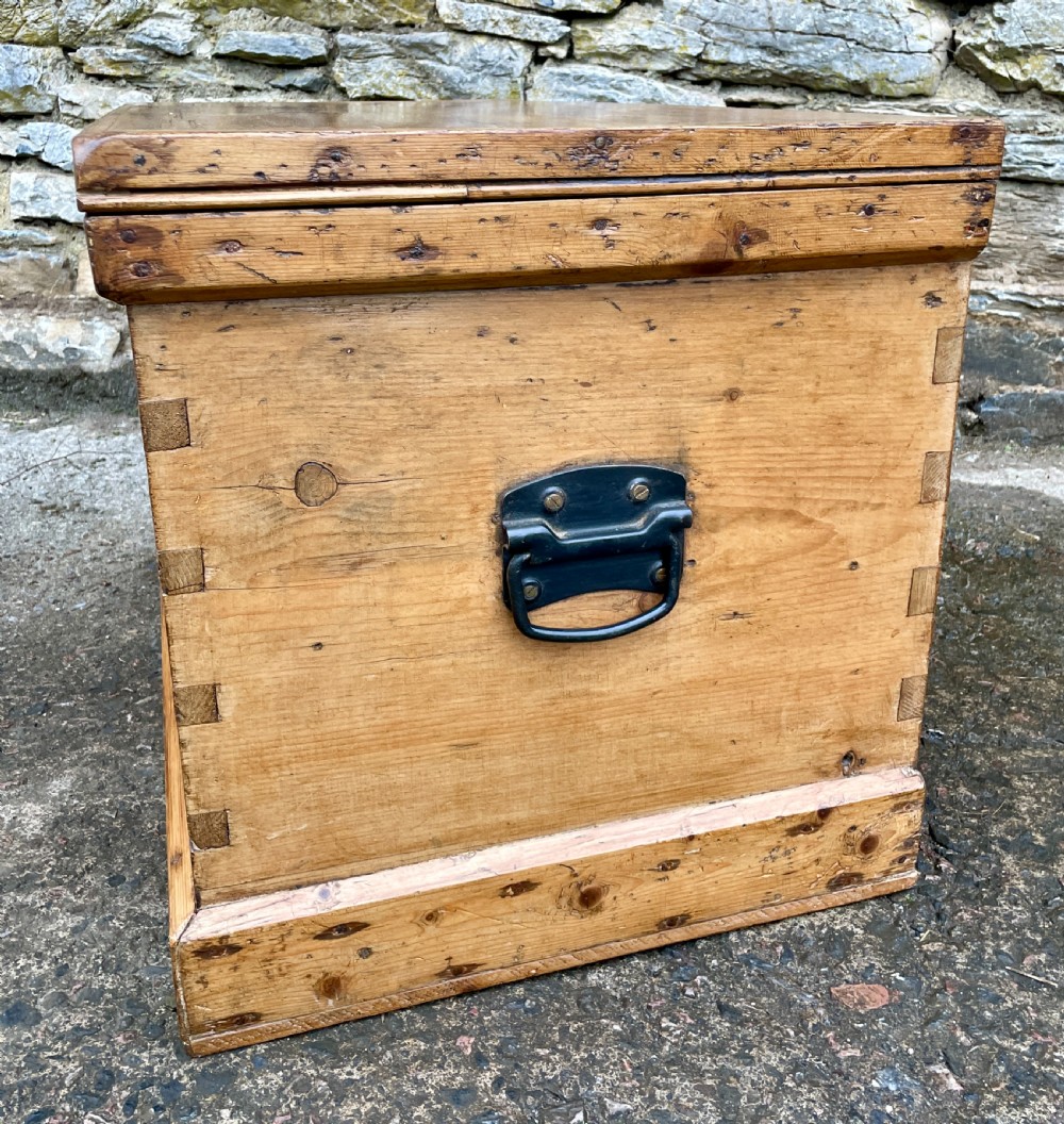 Antique Pine Blanket Box View XII