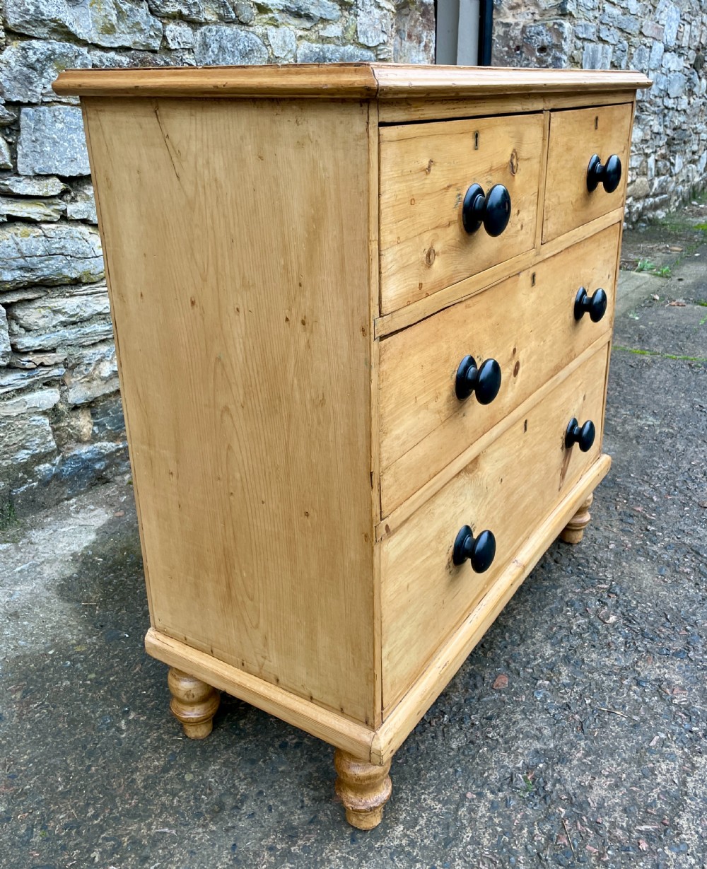 Small Stripped Pine Chest of Drawers View VIII
