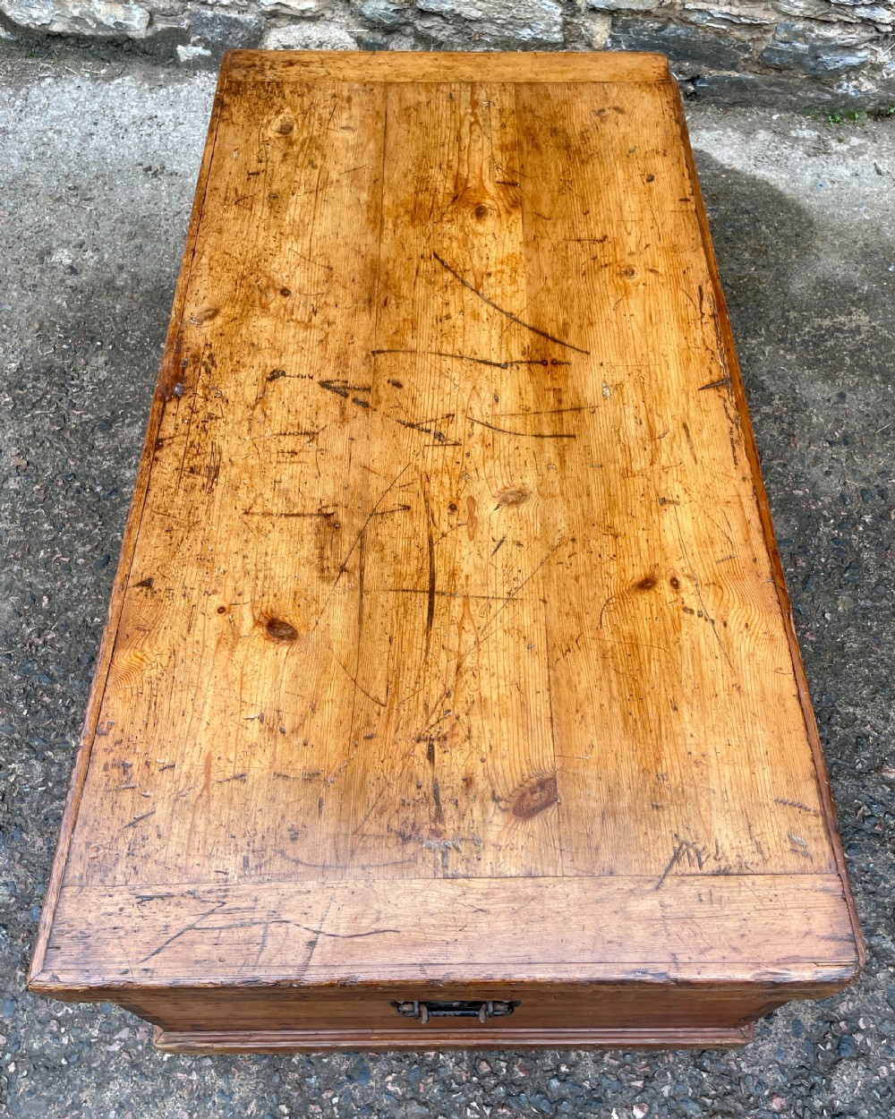 Huge Antique Pine Blanket Box View XIV