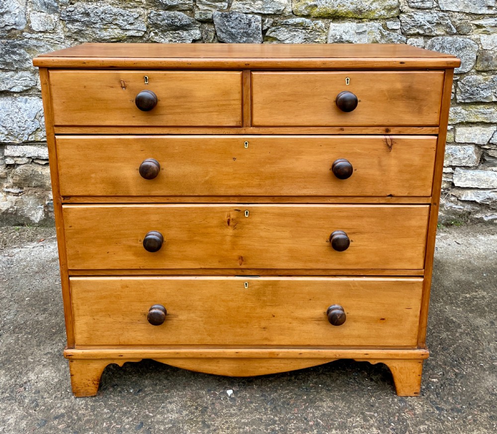 Large Antique Pine Chest of Drawers