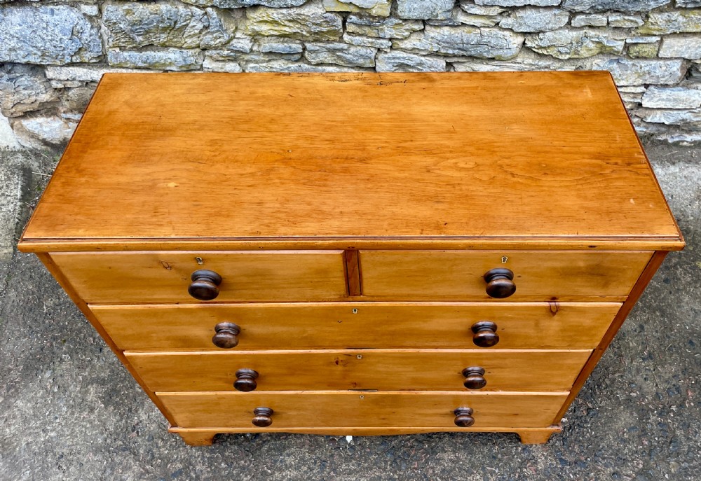 Large Antique Pine Chest of Drawers View VIII