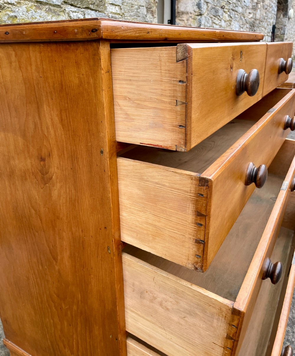 Large Antique Pine Chest of Drawers View XI