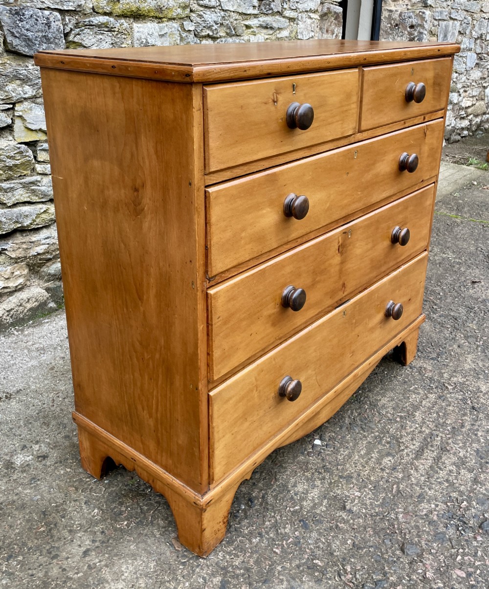 Large Antique Pine Chest of Drawers View XV