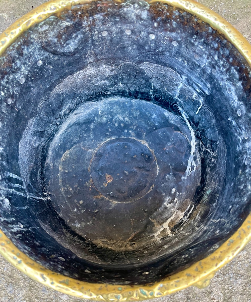 Antique Brass Log Bin View XI