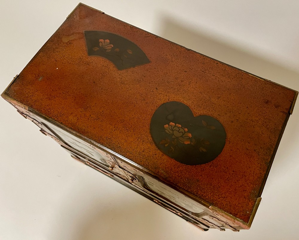 Japanese Meiji Period Lacquered Table Cabinet View XI
