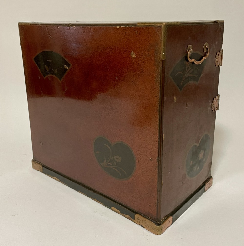 Japanese Meiji Period Lacquered Table Cabinet View XVIII