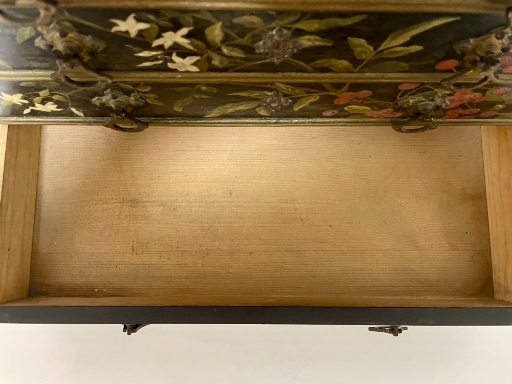 Victorian Aesthetic Movement Painted Collectors Chest View V