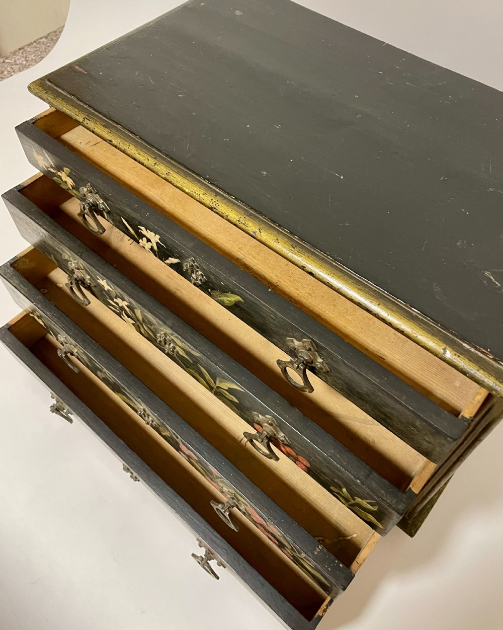 Victorian Aesthetic Movement Painted Collectors Chest View VIII