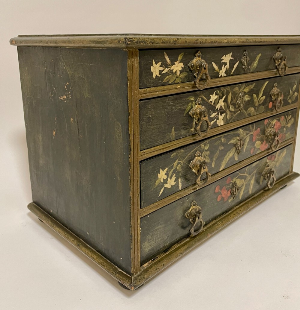 Victorian Aesthetic Movement Painted Collectors Chest View XI