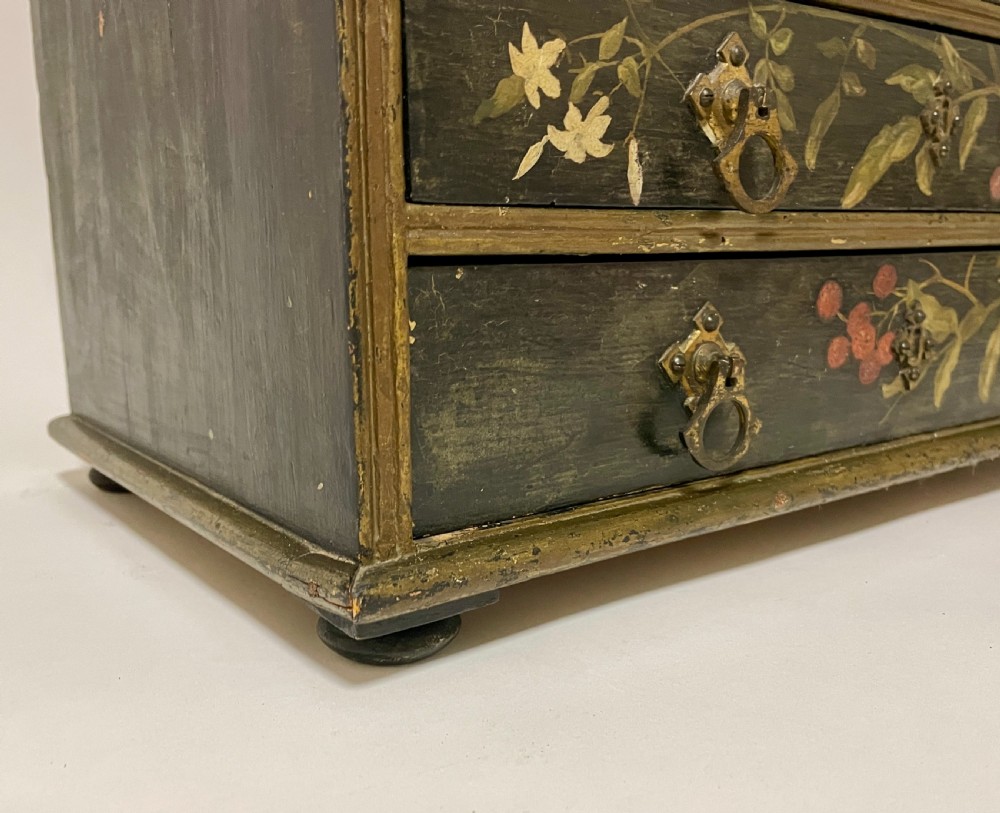 Victorian Aesthetic Movement Painted Collectors Chest View XII