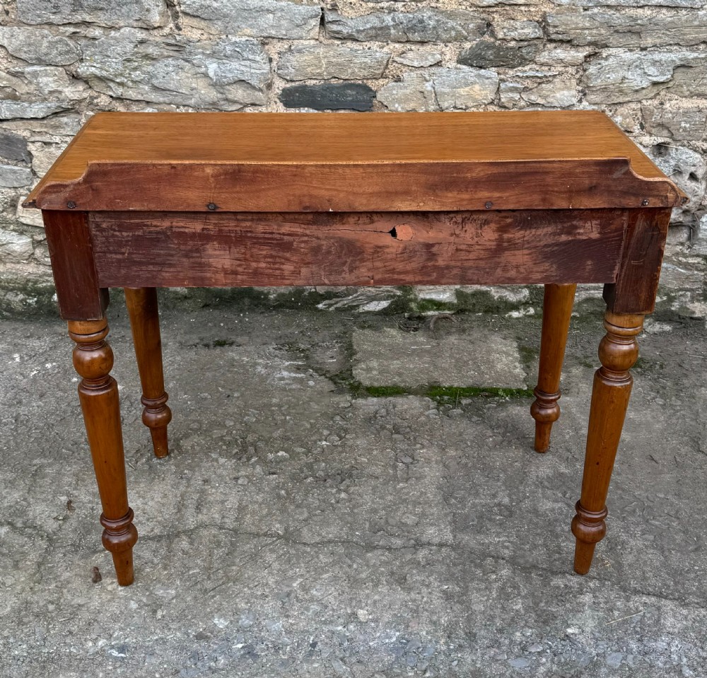 Victorian Mahogany Two Drawer Side Table View IV