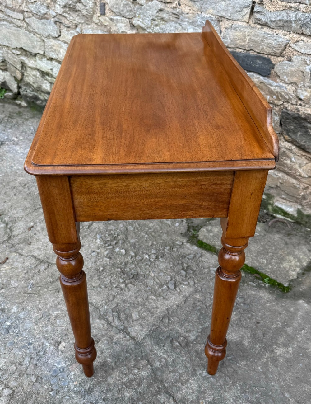 Victorian Mahogany Two Drawer Side Table View VI