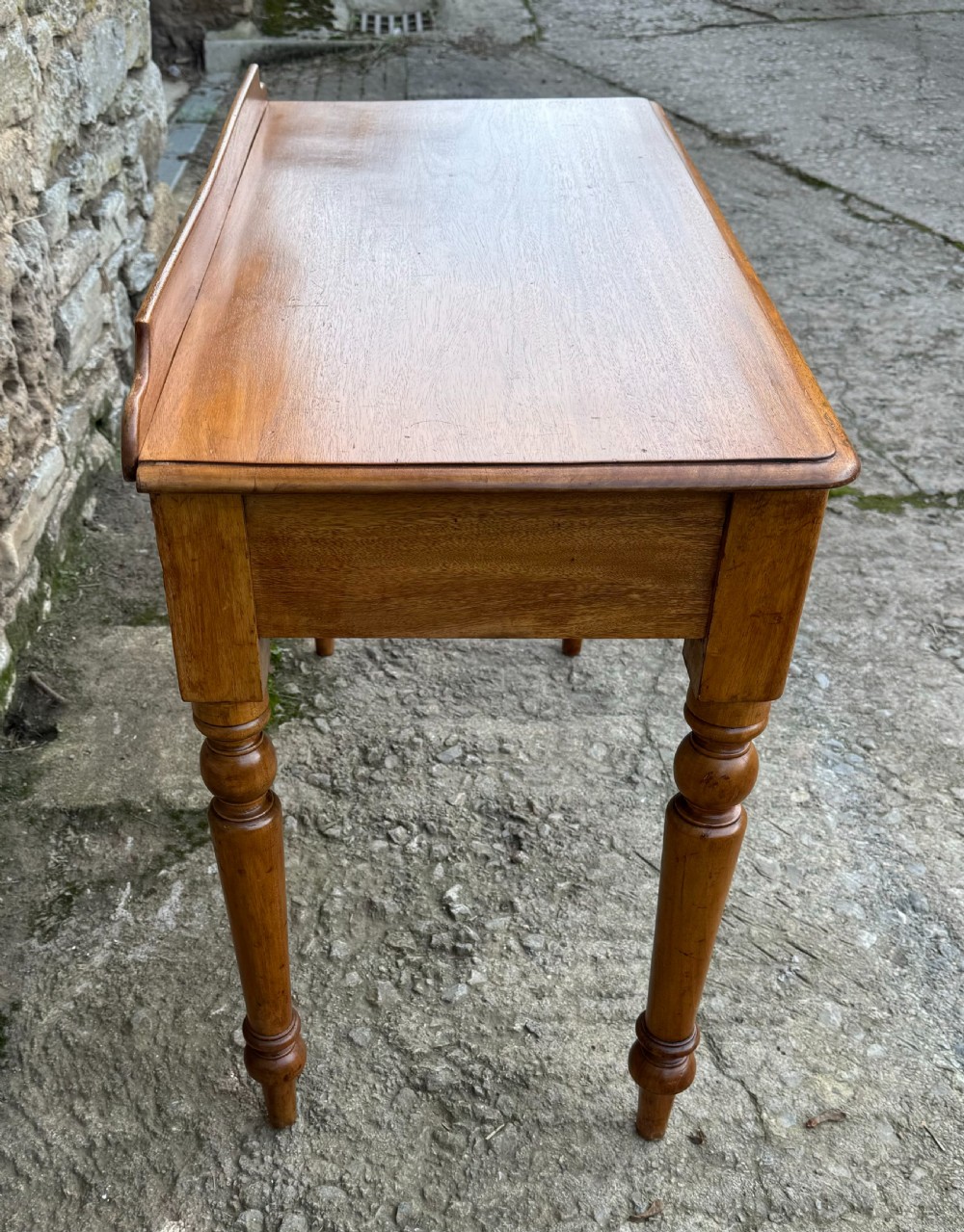 Victorian Mahogany Two Drawer Side Table View VII
