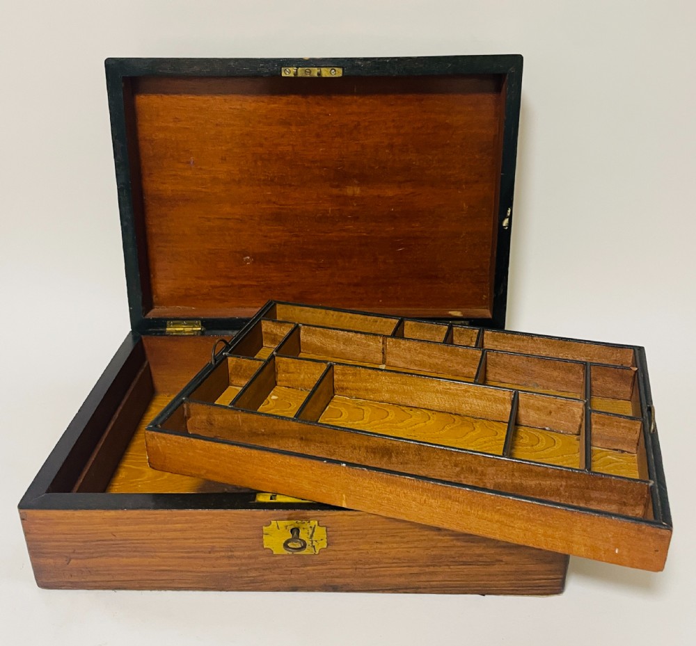 Antique Collectors Box with Key View IX