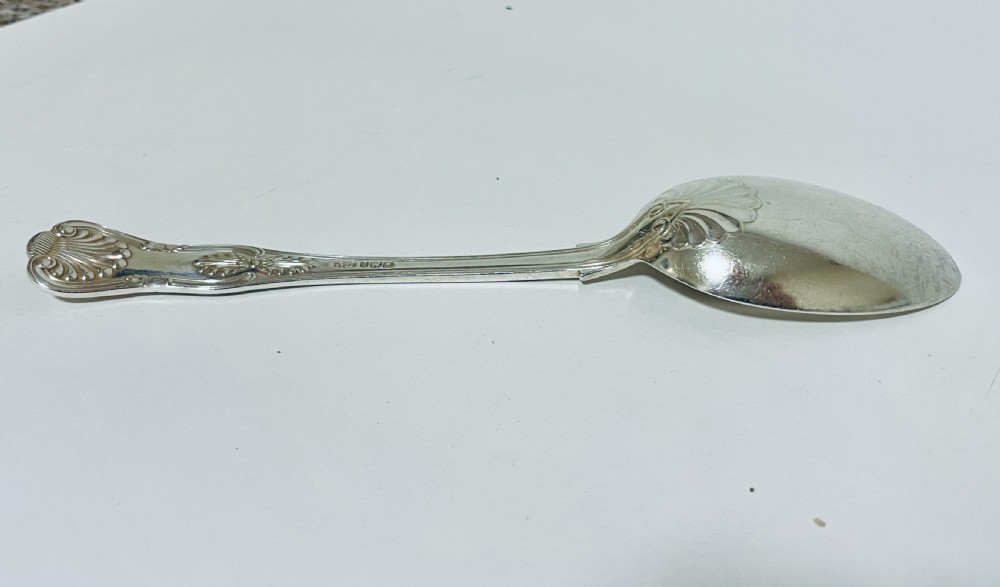 Large Victorian Silver Serving Spoon View VIII