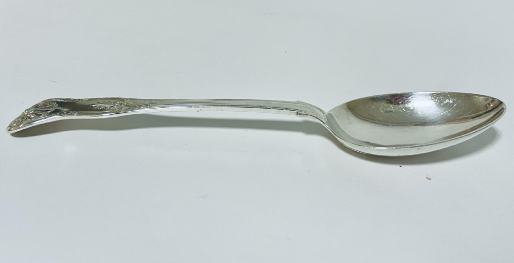 Large Victorian Silver Serving Spoon View IX