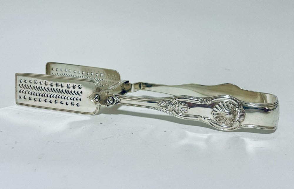 William IV Sterling Silver Asparagus Tongs View IV