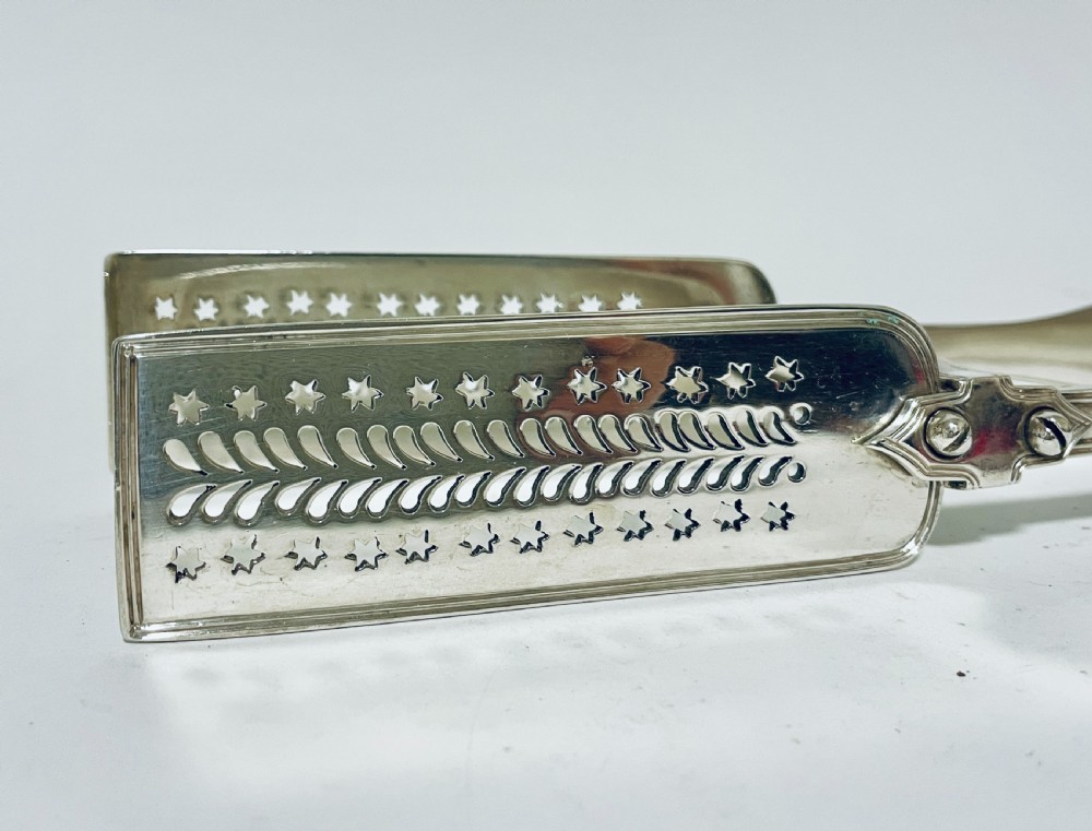 William IV Sterling Silver Asparagus Tongs View VII
