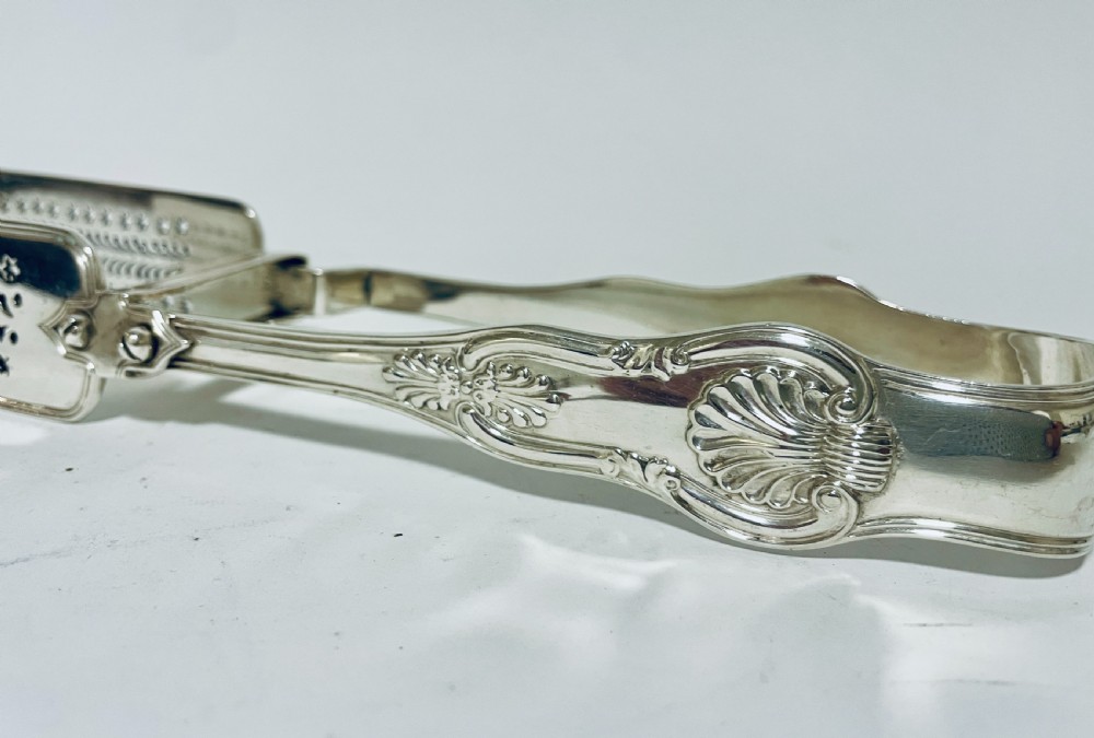 William IV Sterling Silver Asparagus Tongs View VIII