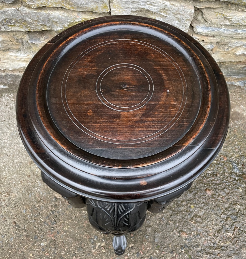 Anglo-Indian Ebonised Elephant Table View II