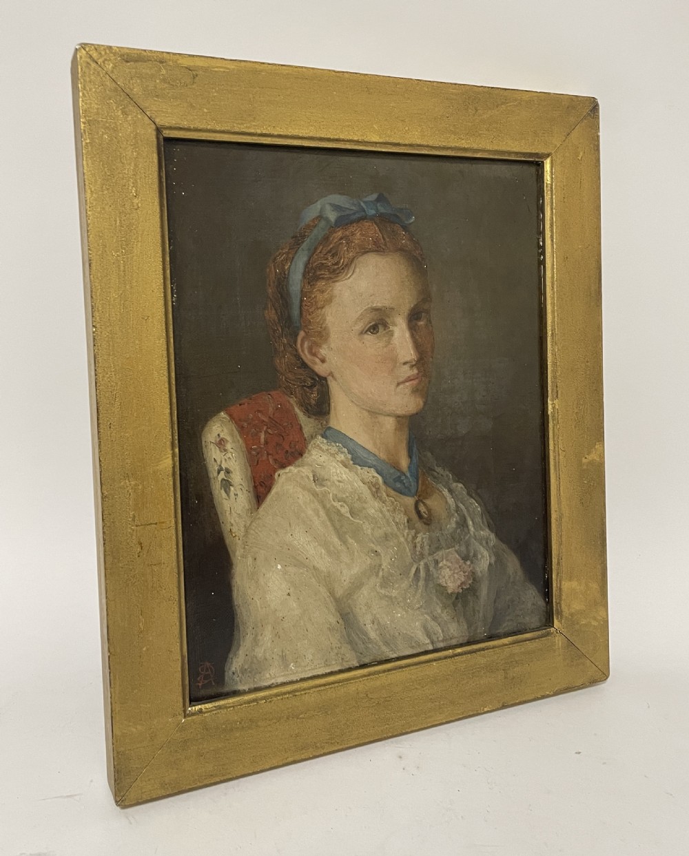 Oil on Canvas Portrait of a Young Girl View V