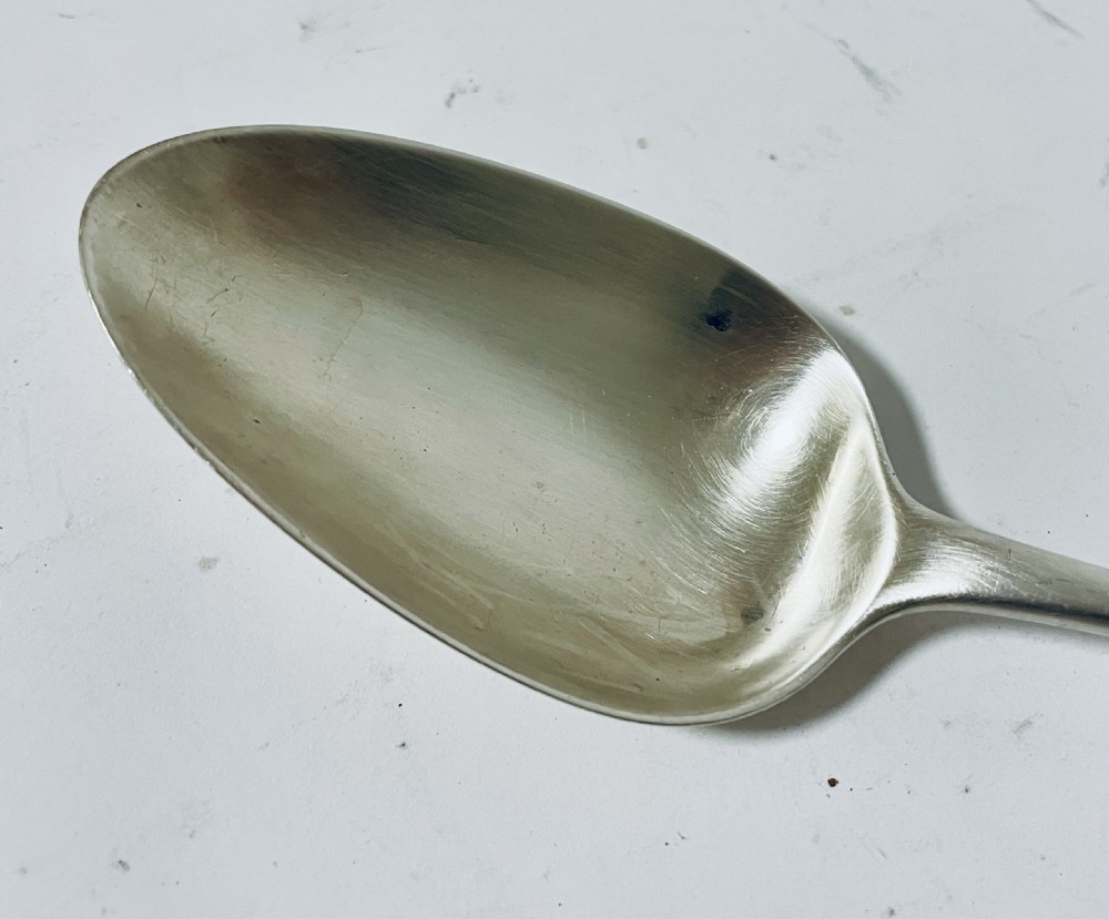 Large 18th Century Silver Serving Spoon View III