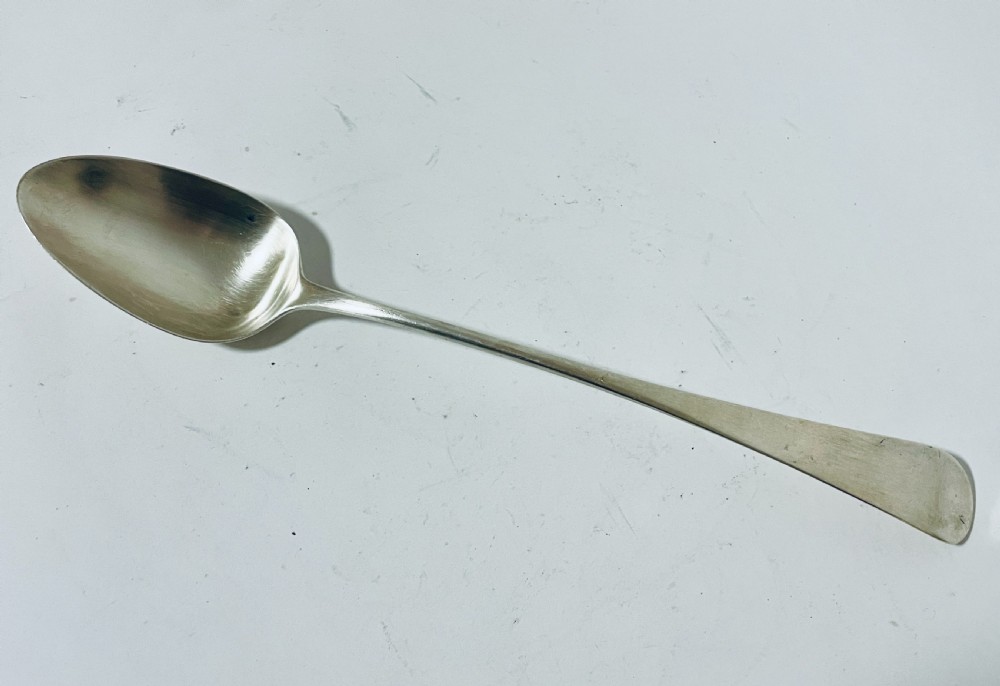 Large 18th Century Silver Serving Spoon View IV