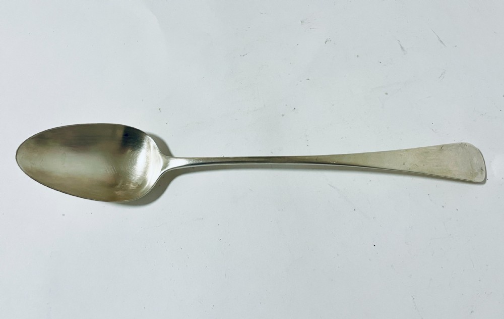 Large 18th Century Silver Serving Spoon View V