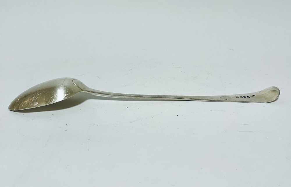 Large 18th Century Silver Serving Spoon View VIII