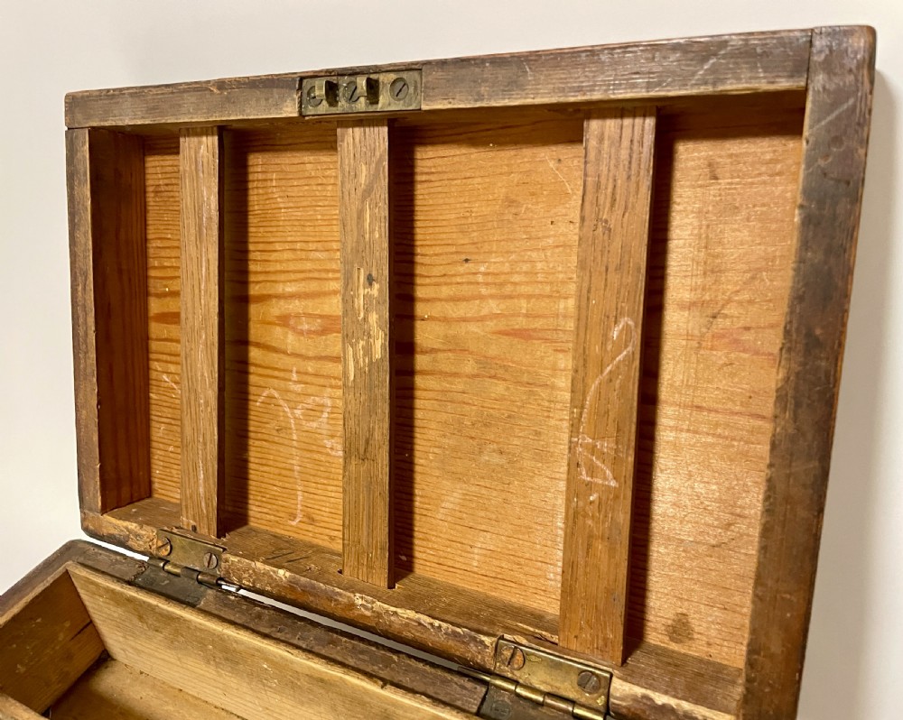 WW1 Sailor's Pine Ditty Box View VII