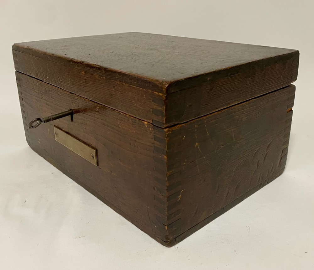 WW1 Sailor's Pine Ditty Box View VIII