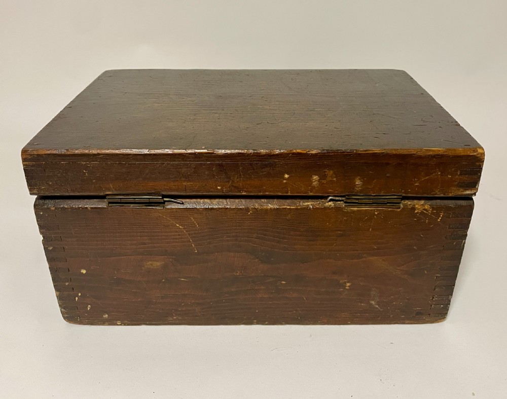 WW1 Sailor's Pine Ditty Box View X