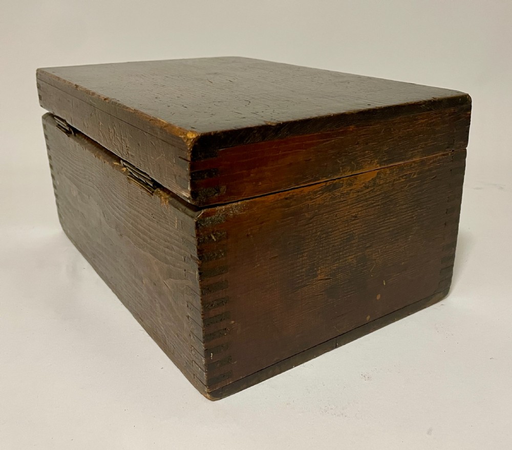 WW1 Sailor's Pine Ditty Box View XI