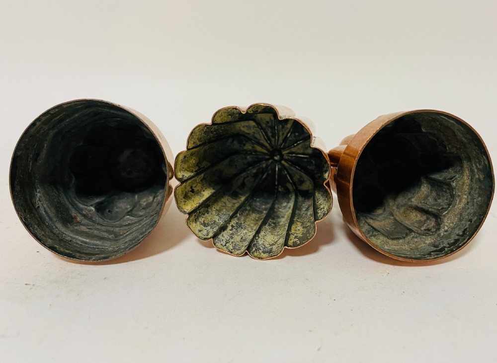 Set of 3 Miniature Victorian Copper Jelly Moulds
 View VII