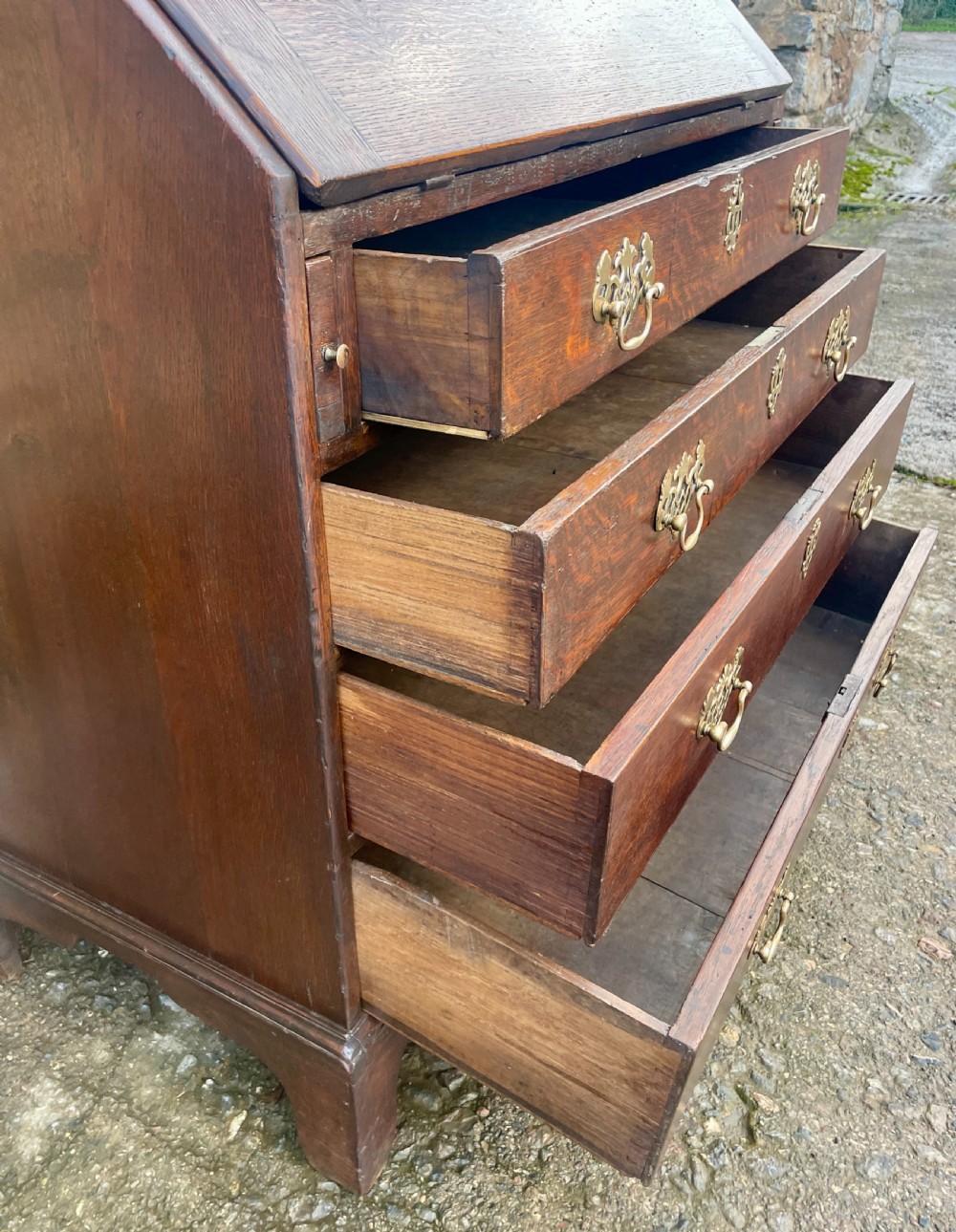 Georgian Oak Bureau View XVI