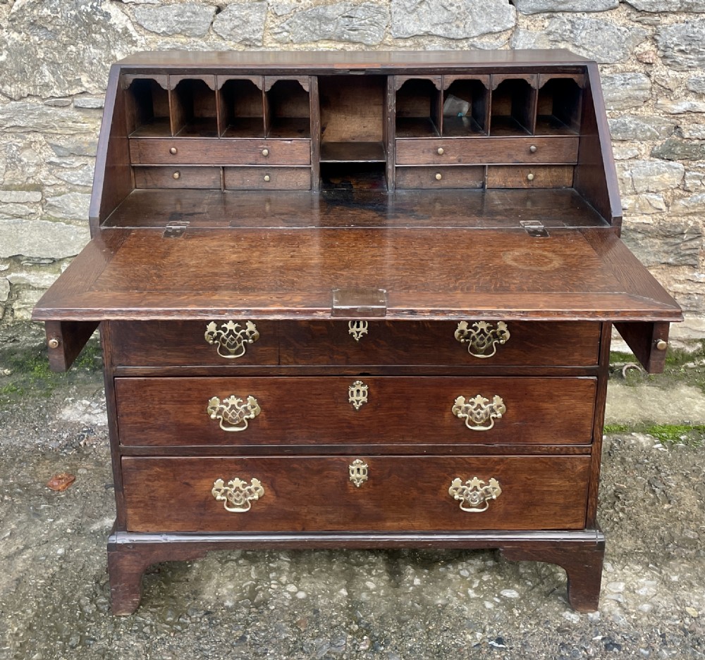 Georgian Oak Bureau View XVIII