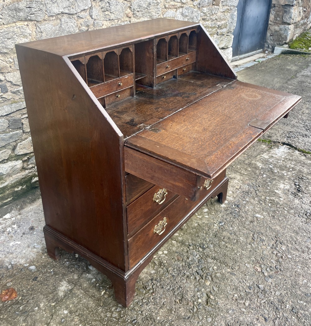 Georgian Oak Bureau View XIX