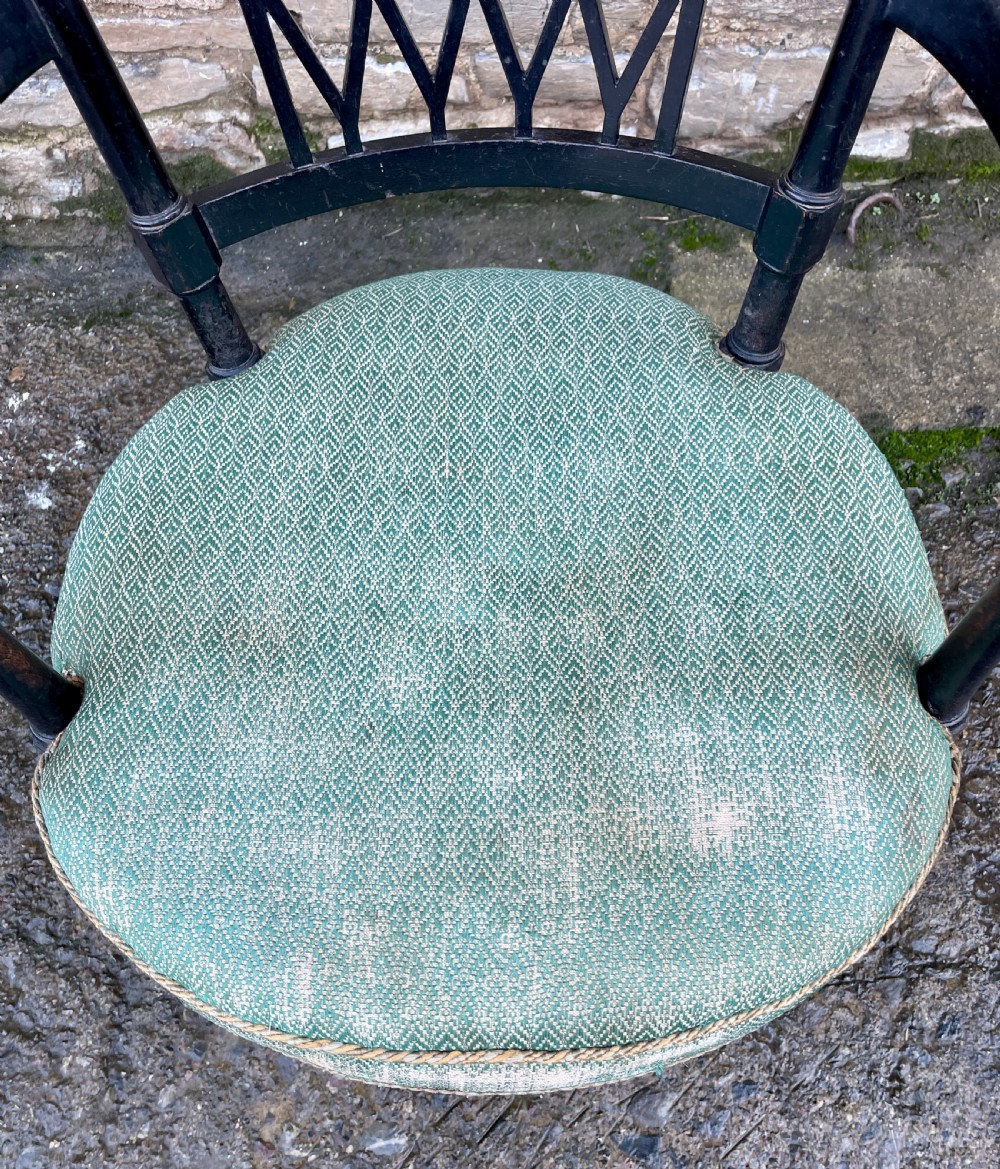 Aesthetic Style Ebonised Armchair View III