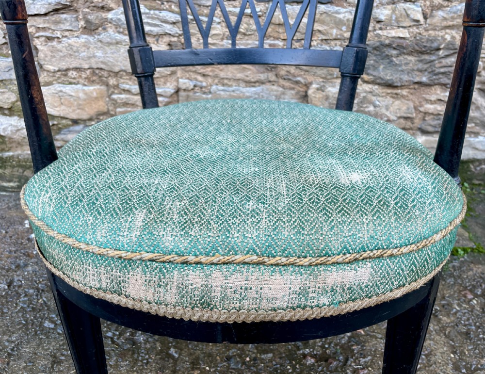 Aesthetic Style Ebonised Armchair View IV