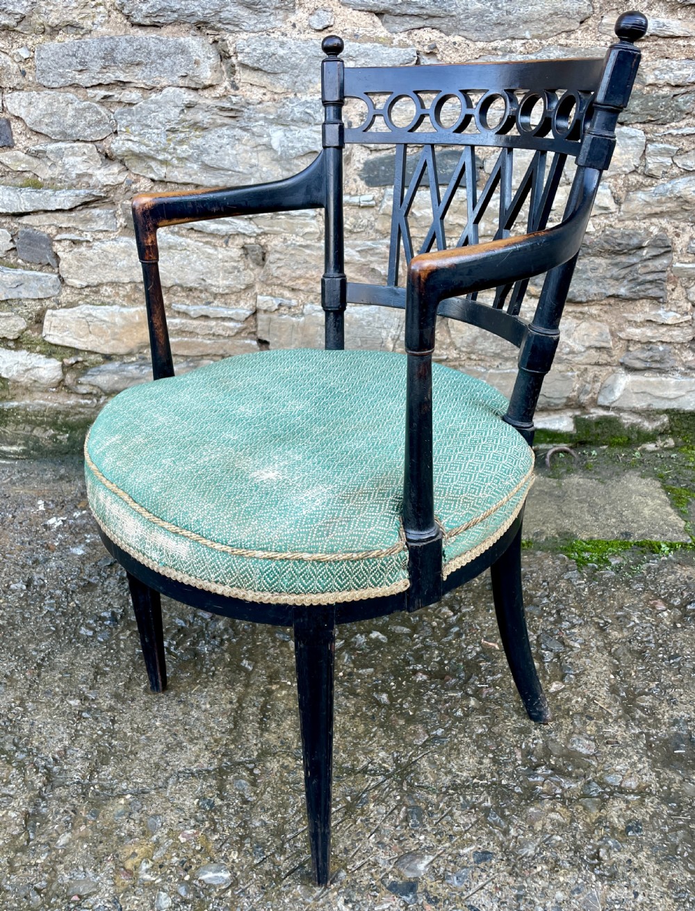 Aesthetic Style Ebonised Armchair View VII