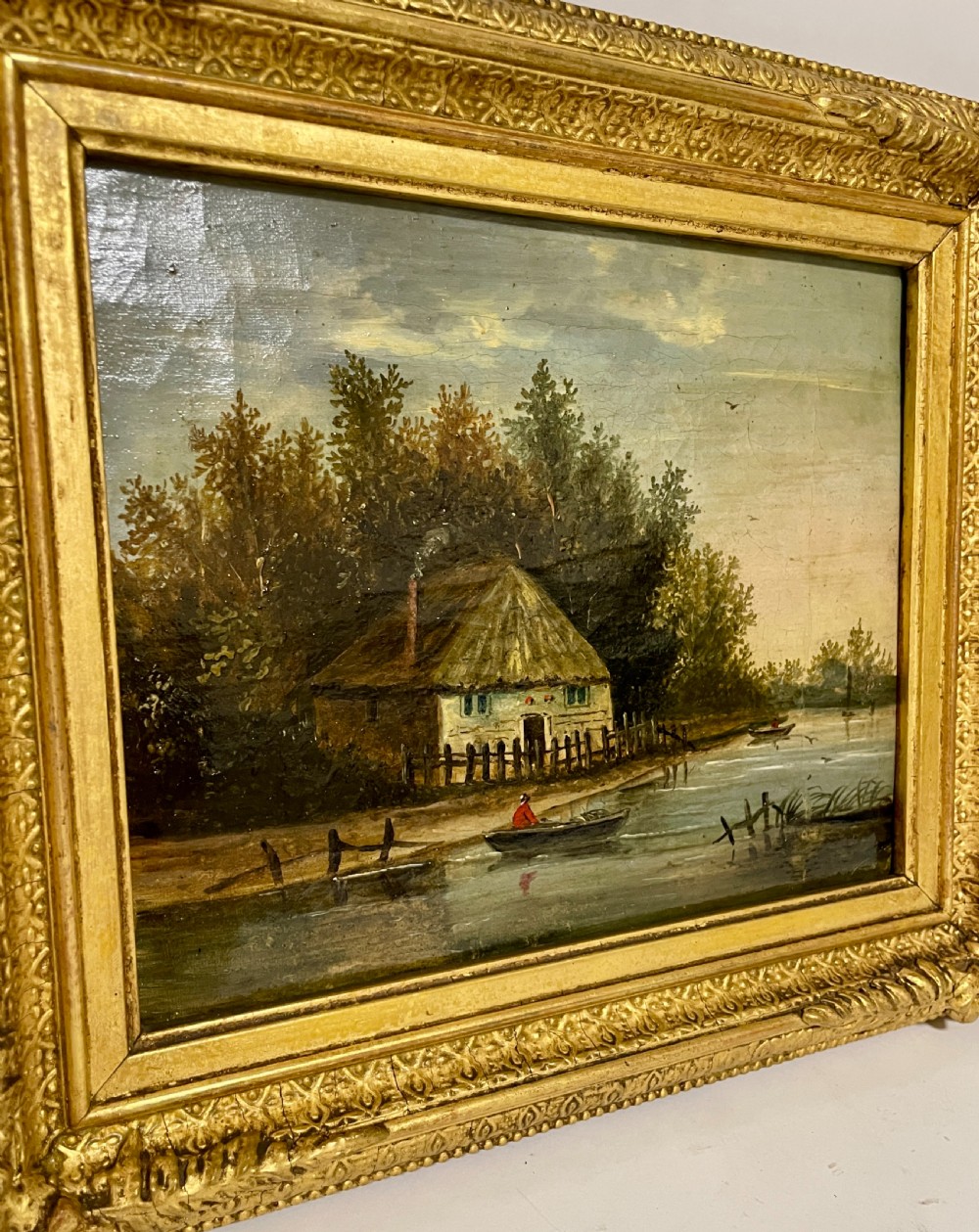 Pair of Continental 19th Century Oil on Canvas Landscapes View X