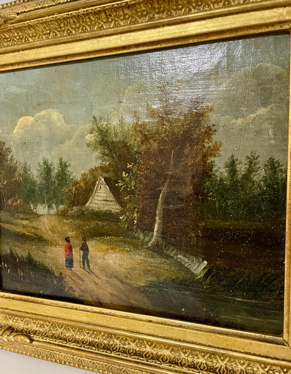 Pair of Continental 19th Century Oil on Canvas Landscapes View XI