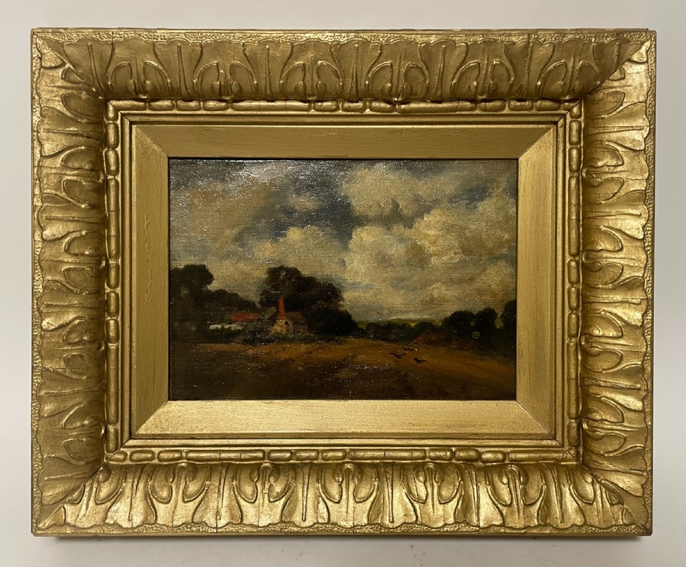 19th Century Oil on Canvas Landscape