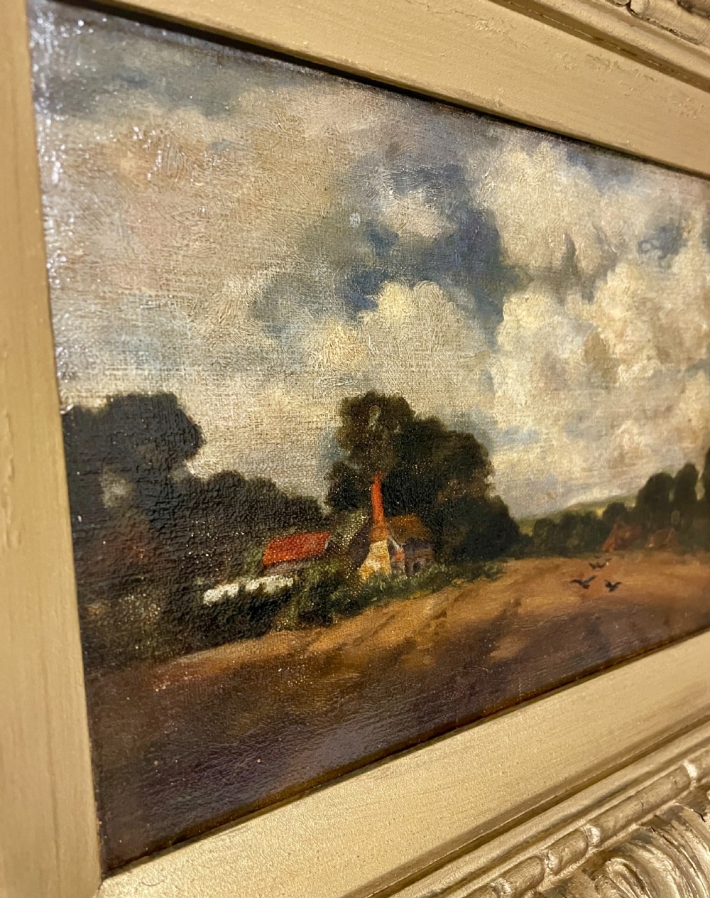 19th Century Oil on Canvas Landscape View X